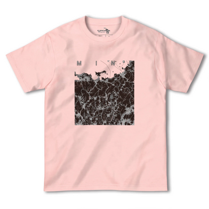 【美祢2（山口県）】地図柄ヘビーウェイトTシャツ