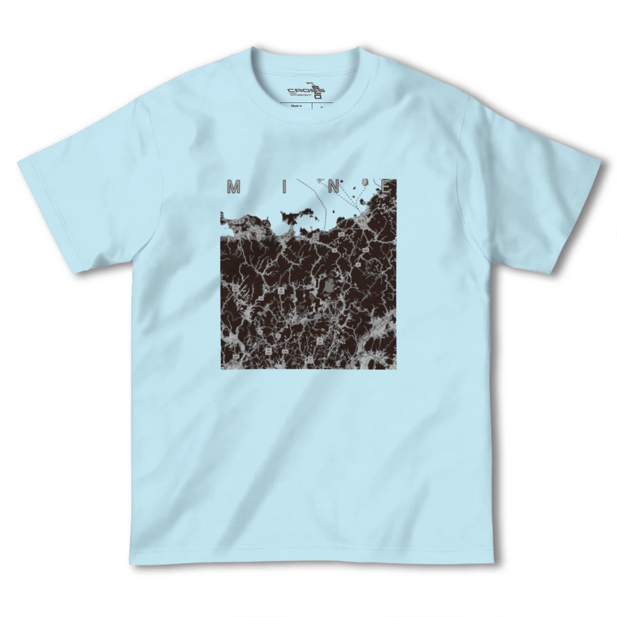 【美祢2（山口県）】地図柄ヘビーウェイトTシャツ