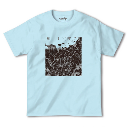 【美祢2（山口県）】地図柄ヘビーウェイトTシャツ