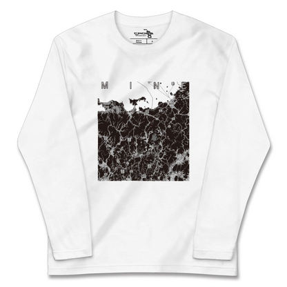【美祢2（山口県）】地図柄ロングスリーブTシャツ