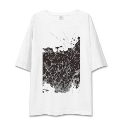 【美祢2（山口県）】地図柄ビッグシルエットTシャツ