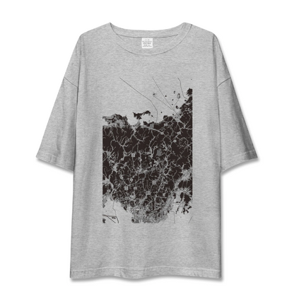 【美祢2（山口県）】地図柄ビッグシルエットTシャツ