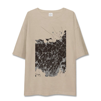 【美祢2（山口県）】地図柄ビッグシルエットTシャツ