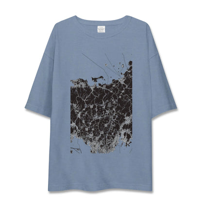 【美祢2（山口県）】地図柄ビッグシルエットTシャツ