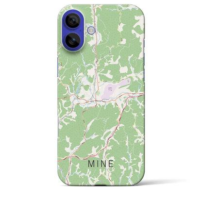 【美祢（山口県）】地図柄iPhoneケース（バックカバータイプ）ナチュラル・iPhone 16 Pro Max 用