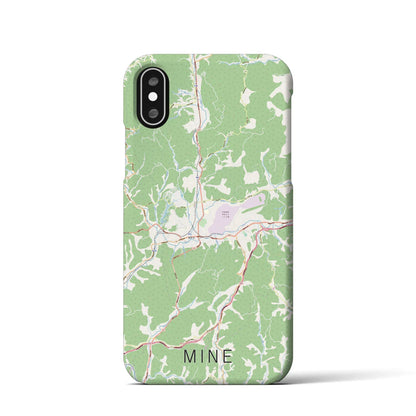 【美祢（山口県）】地図柄iPhoneケース（バックカバータイプ）