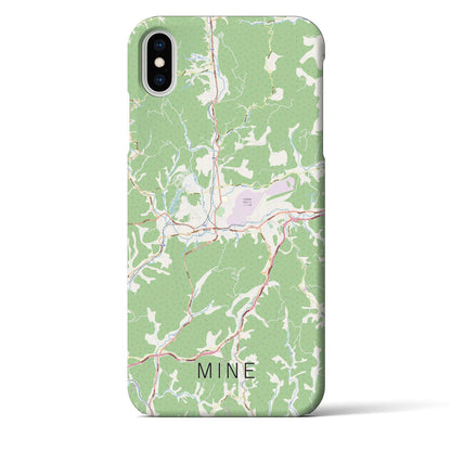 【美祢（山口県）】地図柄iPhoneケース（バックカバータイプ）