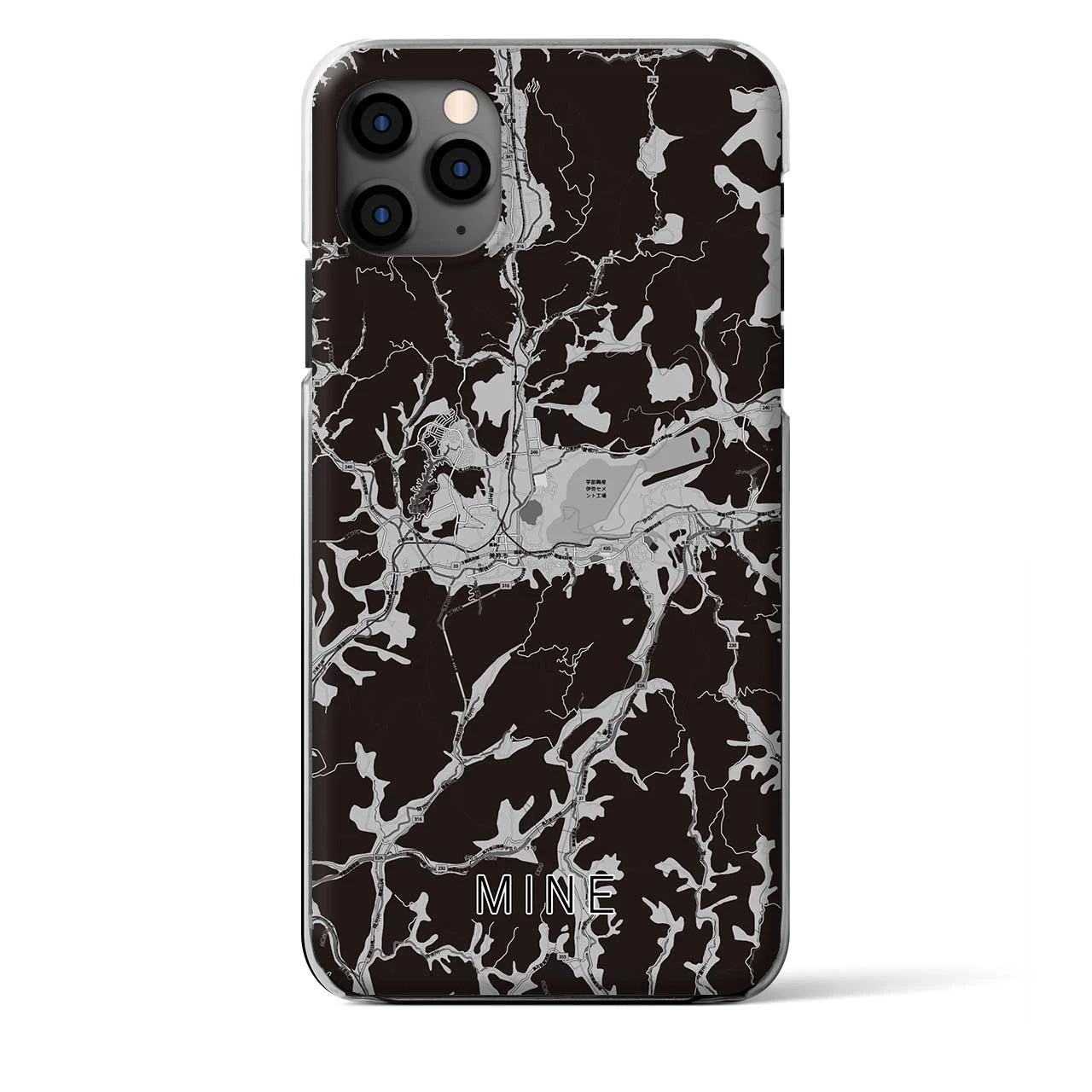 【美祢（山口県）】地図柄iPhoneケース（クリアタイプ）