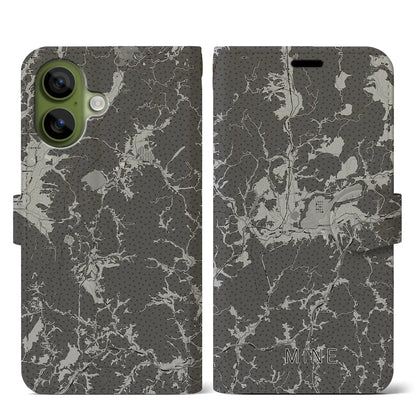 【美祢（山口県）】地図柄iPhoneケース（手帳タイプ）