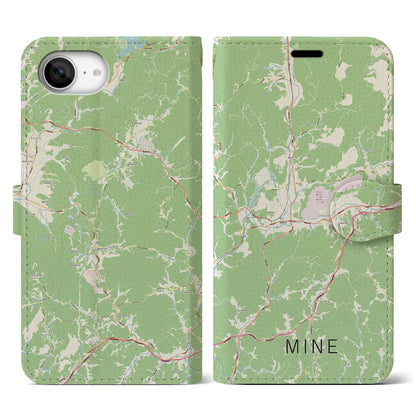 【美祢（山口県）】地図柄iPhoneケース（手帳タイプ）