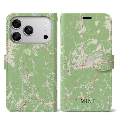 【美祢（山口県）】地図柄iPhoneケース（手帳タイプ）