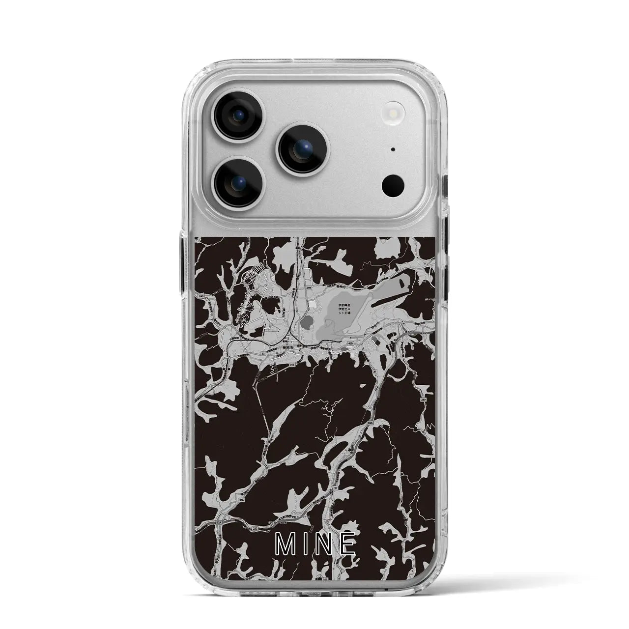 【美祢（山口県）】地図柄iPhoneケース（MagSafeタイプ）