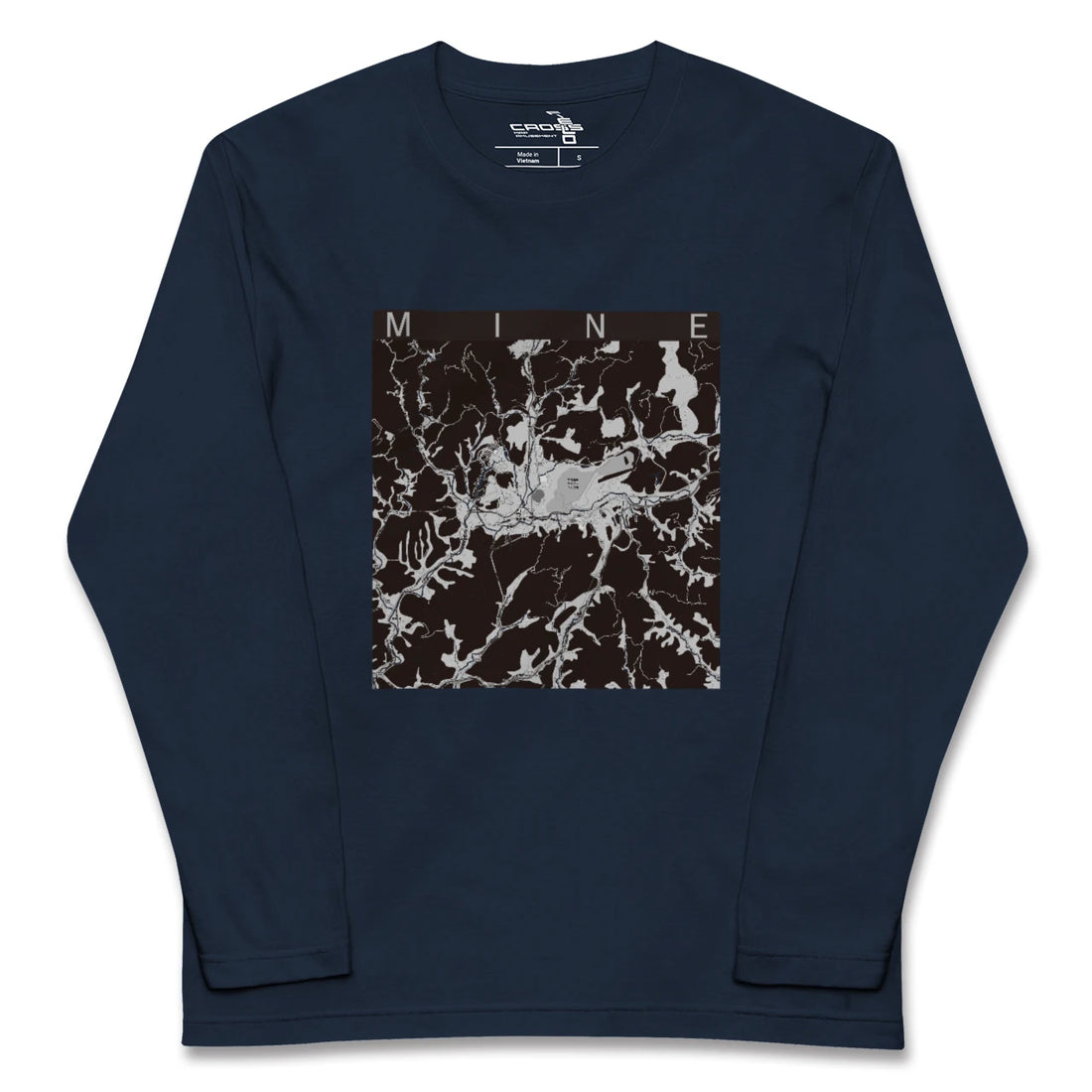 【美祢（山口県）】地図柄ロングスリーブTシャツ