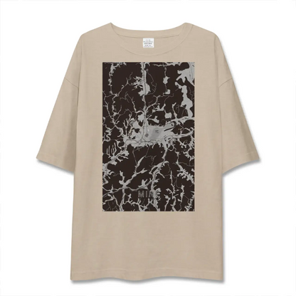 【美祢（山口県）】地図柄ビッグシルエットTシャツ