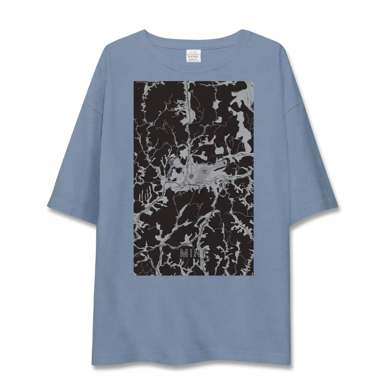 【美祢（山口県）】地図柄ビッグシルエットTシャツ