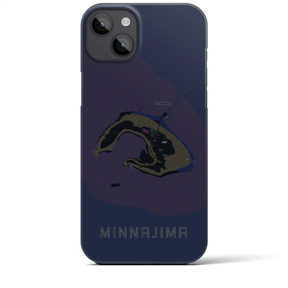 【水納島（沖縄県）】地図柄iPhoneケース（バックカバータイプ）