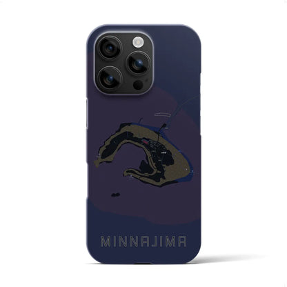 【水納島（沖縄県）】地図柄iPhoneケース（バックカバータイプ）