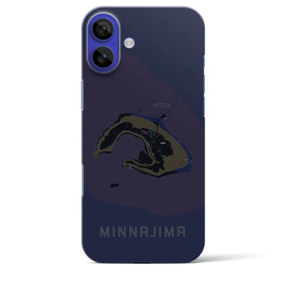 【水納島（沖縄県）】地図柄iPhoneケース（バックカバータイプ）