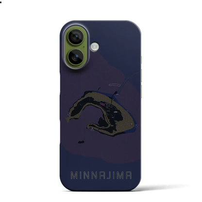 【水納島（沖縄県）】地図柄iPhoneケース（バックカバータイプ）