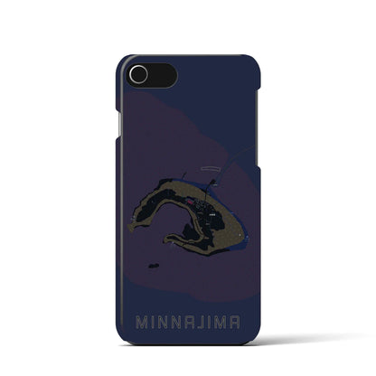 【水納島（沖縄県）】地図柄iPhoneケース（バックカバータイプ）