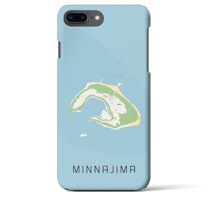 【水納島（沖縄県）】地図柄iPhoneケース（バックカバータイプ）