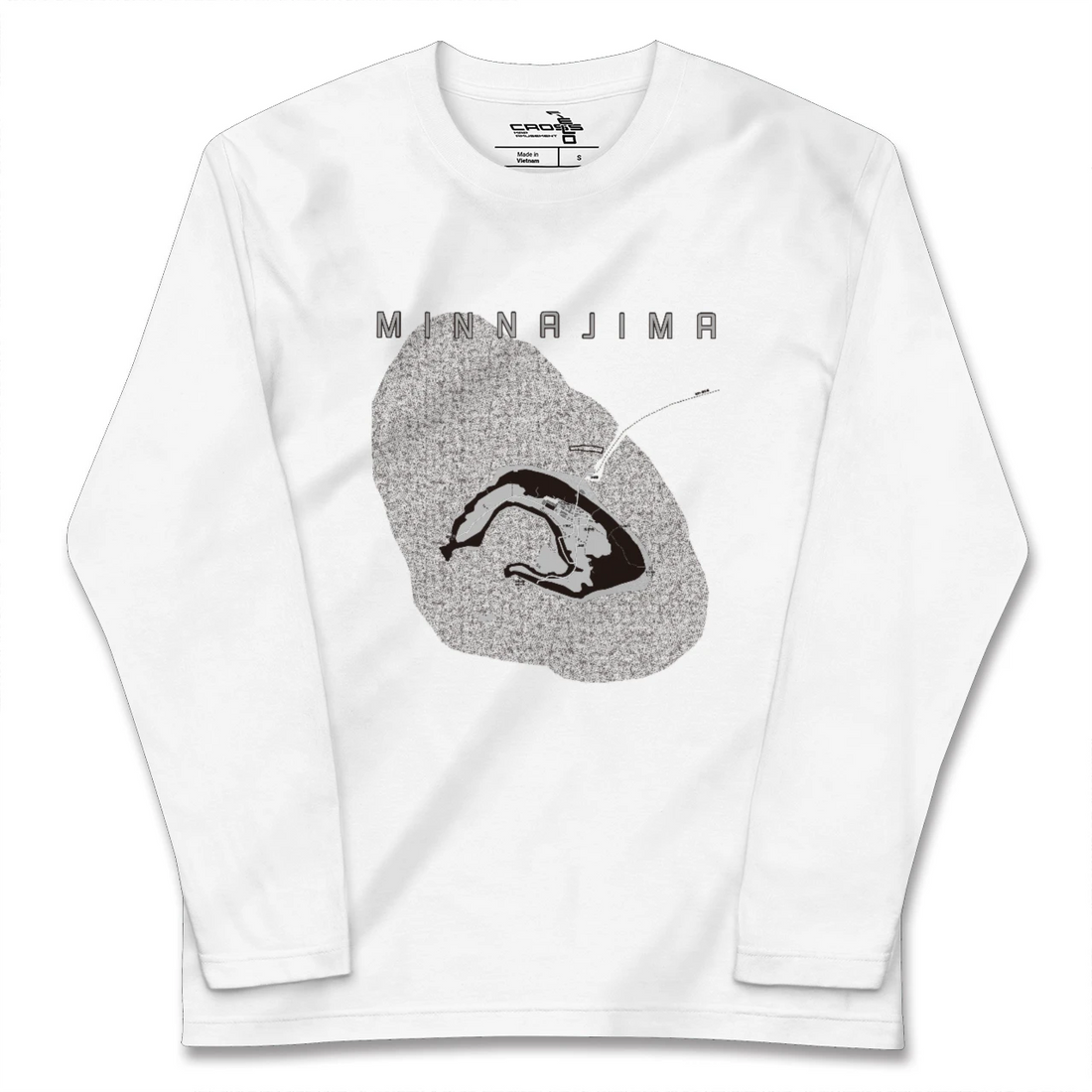 【水納島（沖縄県）】地図柄ロングスリーブTシャツ
