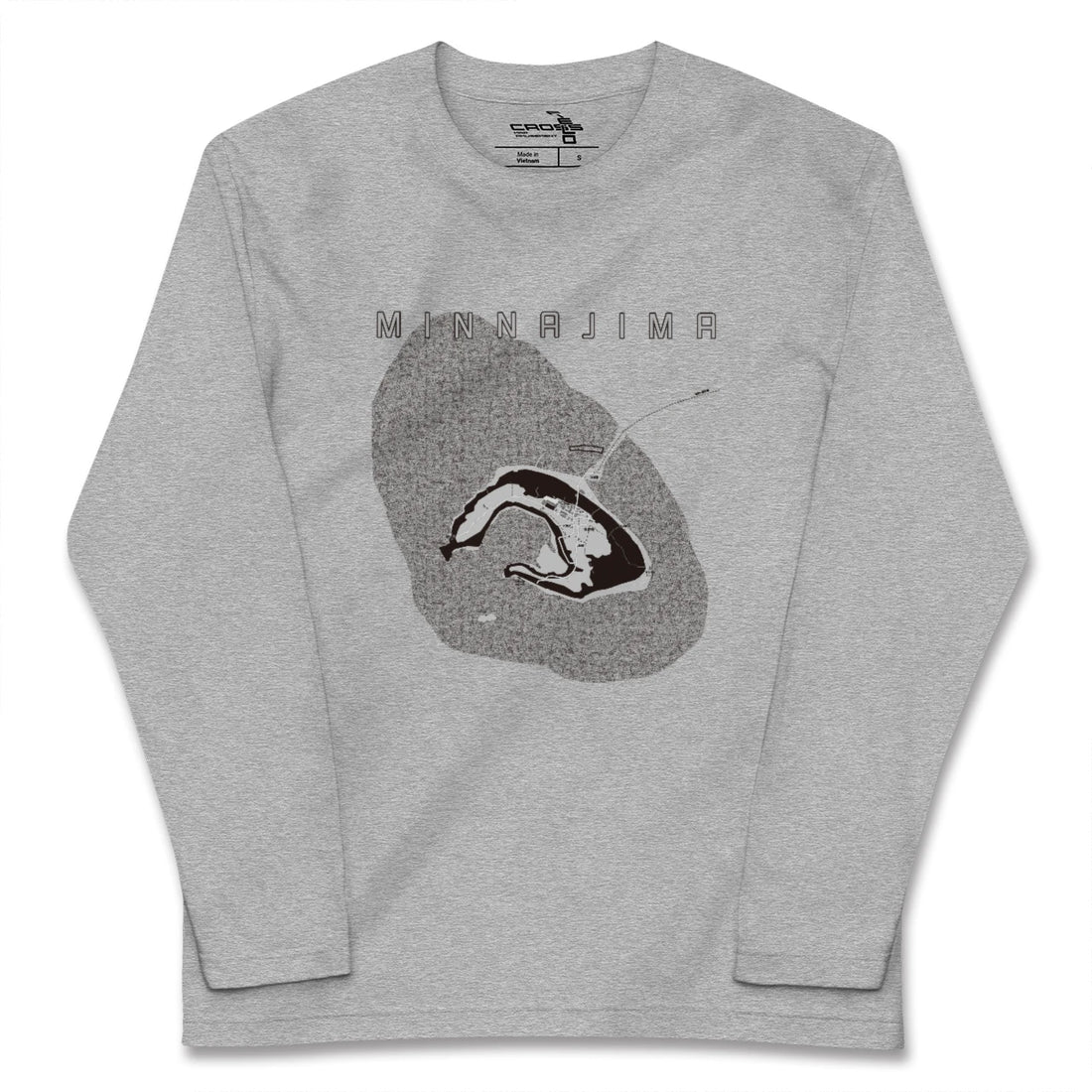 【水納島(沖縄県)】地図柄ロングスリーブTシャツ