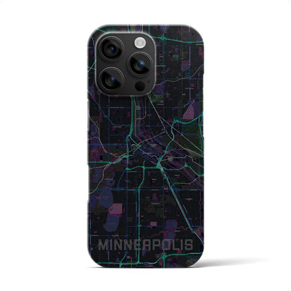 【ミネアポリス（アメリカ）】地図柄iPhoneケース（バックカバータイプ）