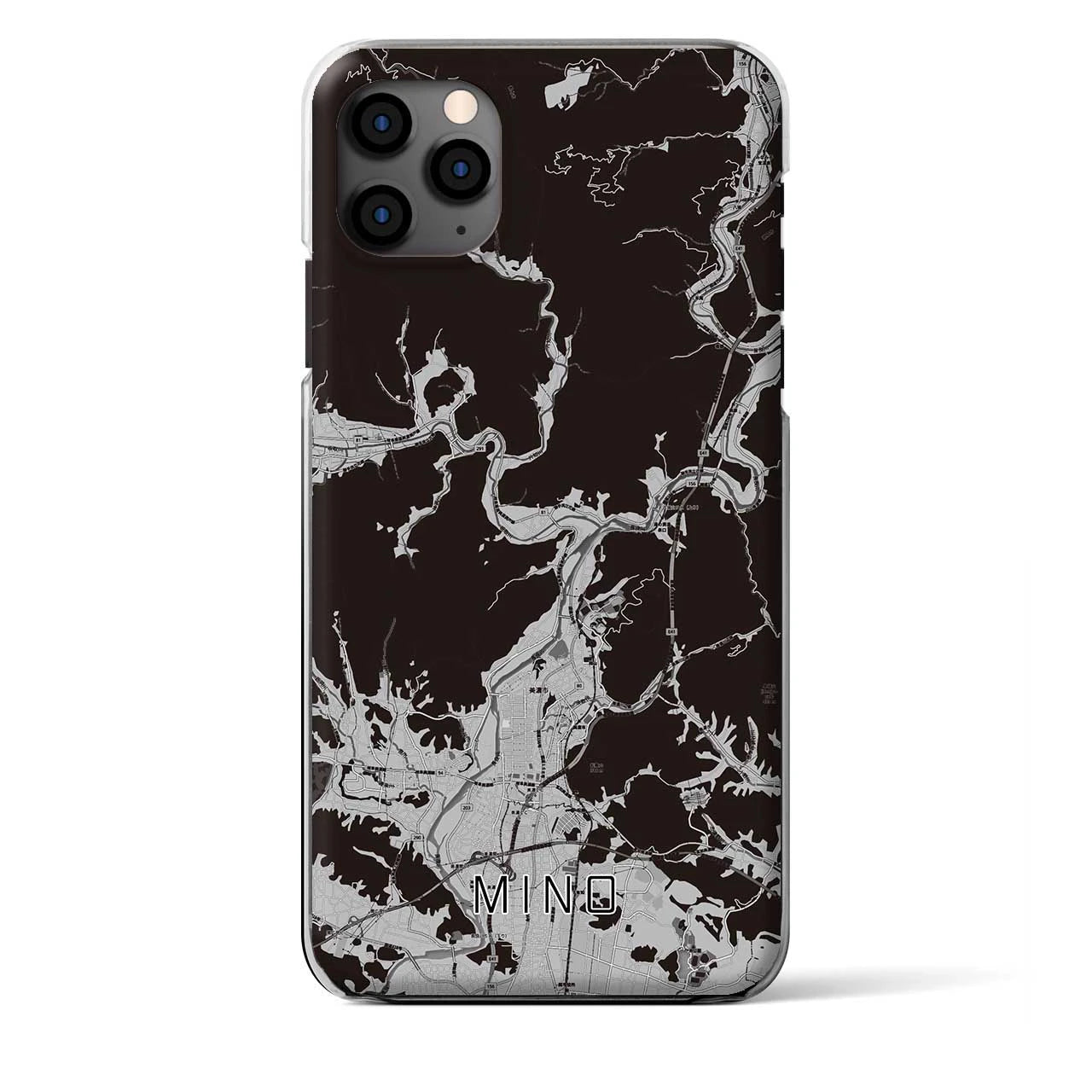 【美濃（岐阜県）】地図柄iPhoneケース（クリアタイプ）