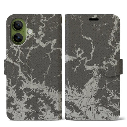 【美濃（岐阜県）】地図柄iPhoneケース（手帳タイプ）