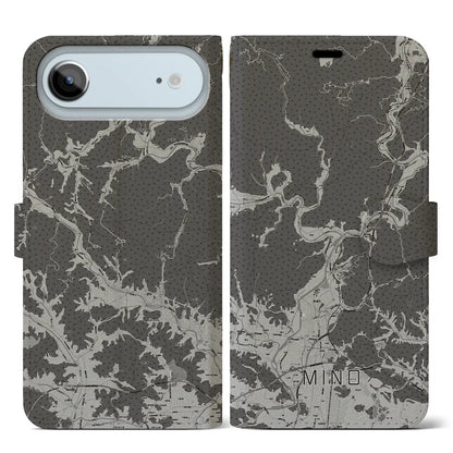 【美濃（岐阜県）】地図柄iPhoneケース（手帳タイプ）