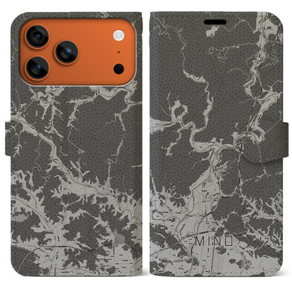 【美濃（岐阜県）】地図柄iPhoneケース（手帳タイプ）