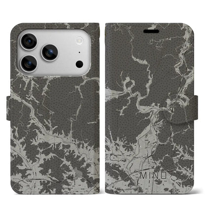 【美濃（岐阜県）】地図柄iPhoneケース（手帳タイプ）