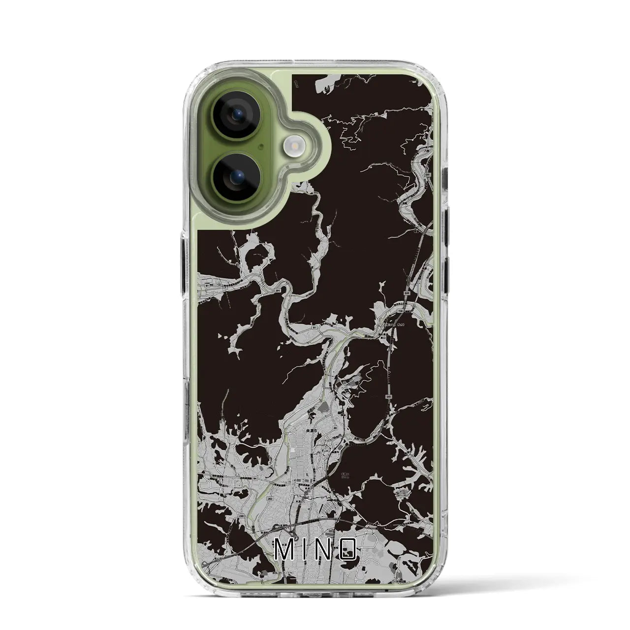 【美濃（岐阜県）】地図柄iPhoneケース（MagSafeタイプ）