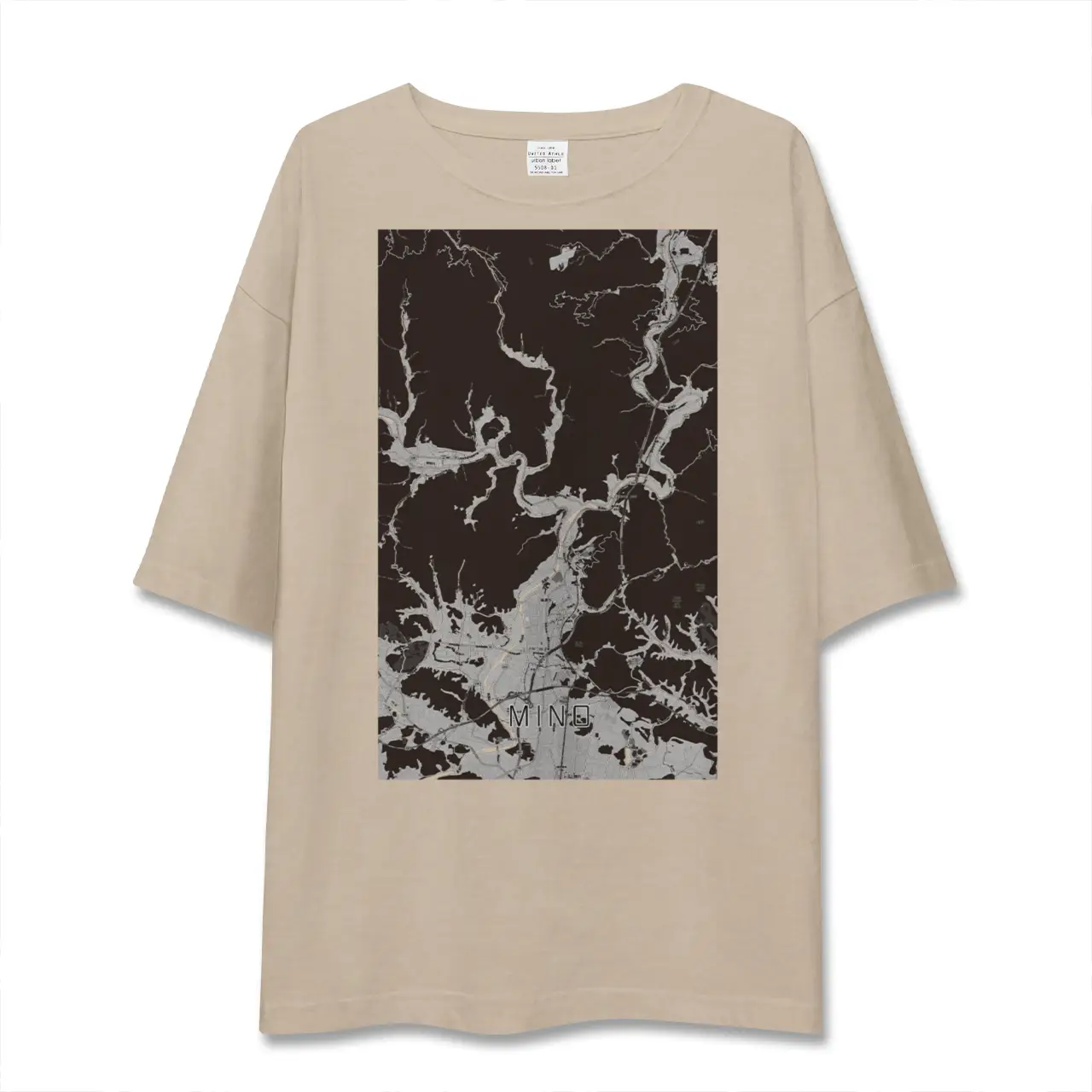【美濃（岐阜県）】地図柄ビッグシルエットTシャツ