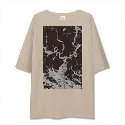 【美濃（岐阜県）】地図柄ビッグシルエットTシャツ