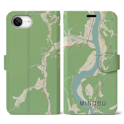 【身延（山梨県）】地図柄iPhoneケース（手帳タイプ）