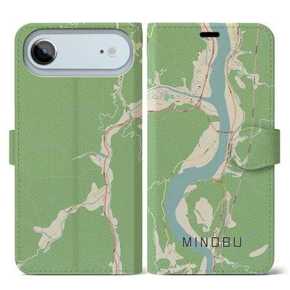 【身延（山梨県）】地図柄iPhoneケース（手帳タイプ）