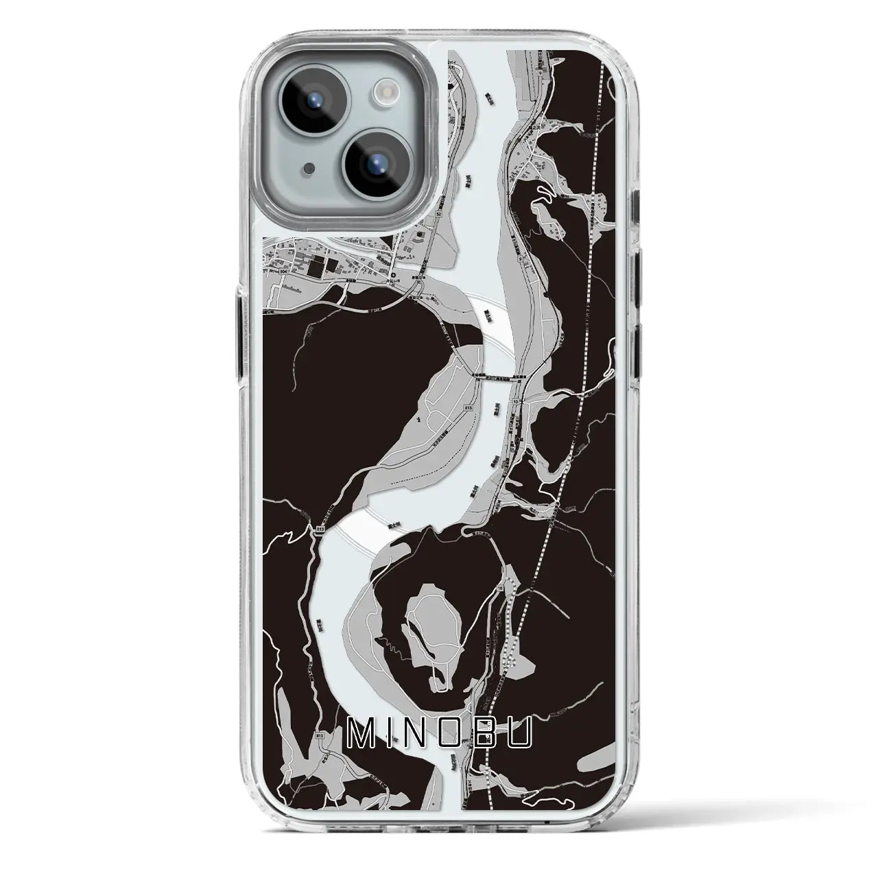 【身延（山梨県）】地図柄iPhoneケース（MagSafeタイプ）