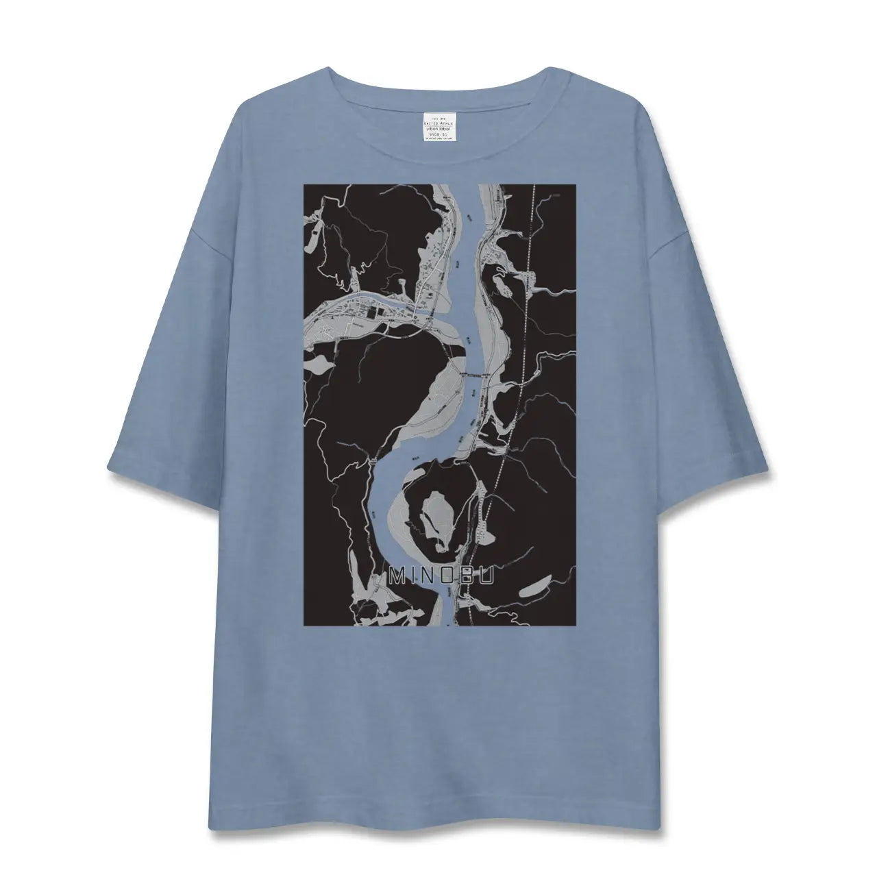 【身延（山梨県）】地図柄ビッグシルエットTシャツ