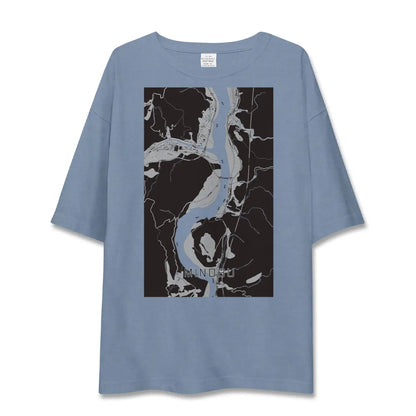 【身延（山梨県）】地図柄ビッグシルエットTシャツ