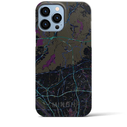 【箕面（大阪府）】地図柄iPhoneケース（バックカバータイプ）