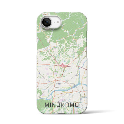 【美濃加茂（岐阜県）】地図柄iPhoneケース（バックカバータイプ）