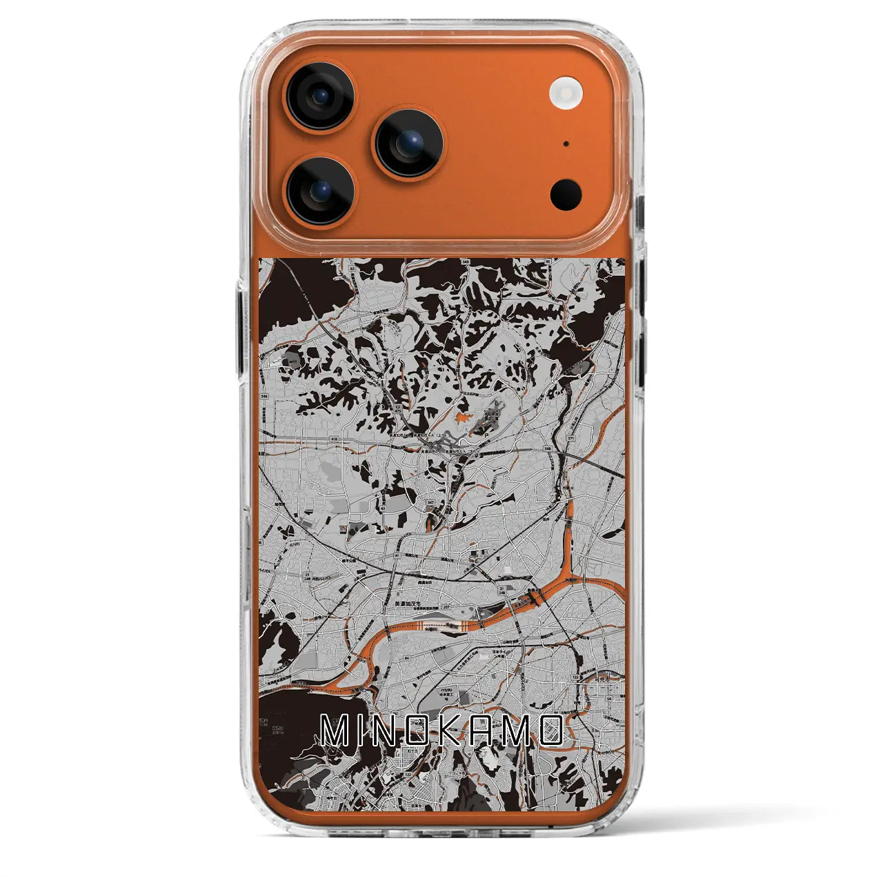 【美濃加茂（岐阜県）】地図柄iPhoneケース（MagSafeタイプ）