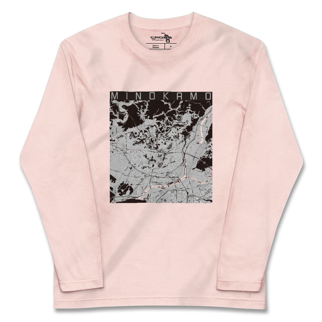 【美濃加茂(岐阜県)】地図柄ロングスリーブTシャツ