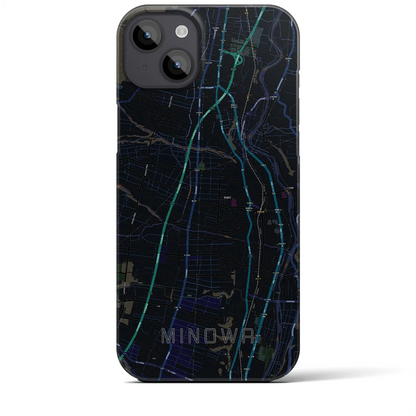 【箕輪（長野県）】地図柄iPhoneケース（バックカバータイプ）