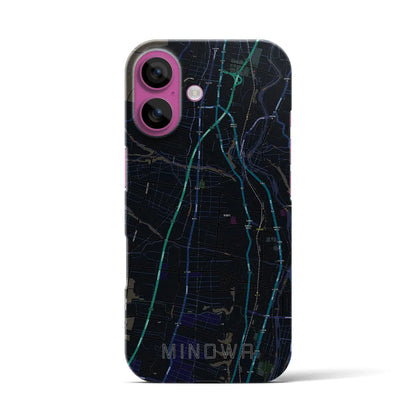 【箕輪（長野県）】地図柄iPhoneケース（バックカバータイプ）