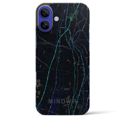 【箕輪（長野県）】地図柄iPhoneケース（バックカバータイプ）