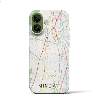 【箕輪（長野県）】地図柄iPhoneケース（バックカバータイプ）