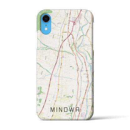 【箕輪（長野県）】地図柄iPhoneケース（バックカバータイプ）